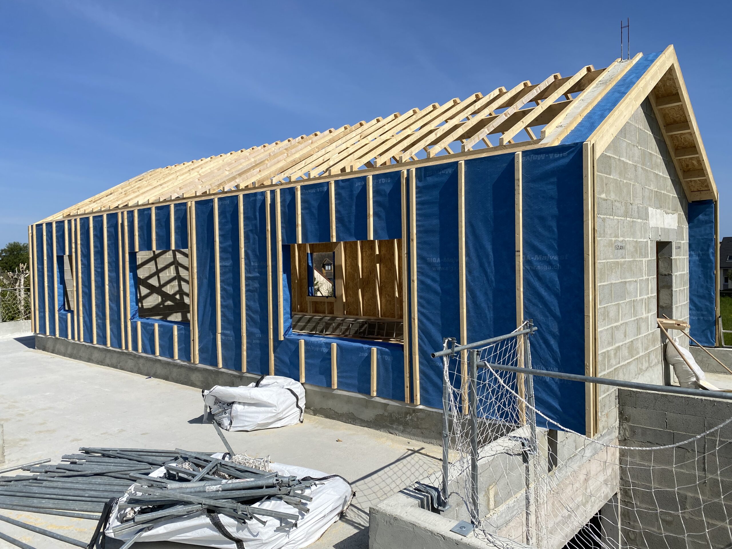 Ossature bois - Lefrançois Construction - Maison